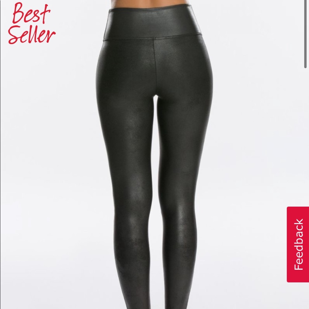 Spanx Faux Leather black leggings